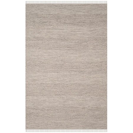 Safavieh 6 x 9 ft. Montauk Hand Woven Medium Rectangle Area Rug Ivory & Steel Grey MTK330M-6
